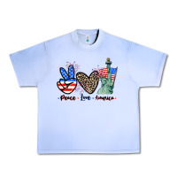 Grape Ice Peace love america 4th of july Urban Heavy Tee - CowGirlArtShop