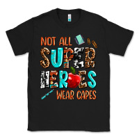 Black not all super heroes wear capes Classic Tee - AdoDesignShop