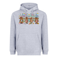 Heather Grey easter day baby highland cow Heavyweight Hoodie - MaliasSmallBusiness