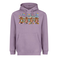 Lavender easter day baby highland cow Heavyweight Hoodie - MaliasSmallBusiness