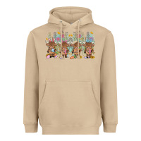 Mushroom easter day baby highland cow Heavyweight Hoodie - MaliasSmallBusiness