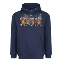 Navy easter day baby highland cow Heavyweight Hoodie - MaliasSmallBusiness