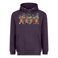 Plum easter day baby highland cow Heavyweight Hoodie - MaliasSmallBusiness