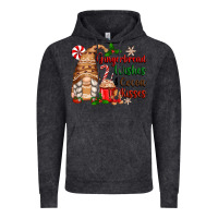 Vintage Black gingerbread wishes and cocoa kisses Vintage Hoodie - Zillion Design Studio