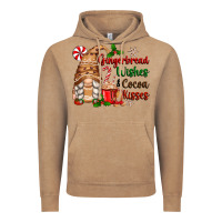 Vintage Coffee gingerbread wishes and cocoa kisses Vintage Hoodie - Zillion Design Studio