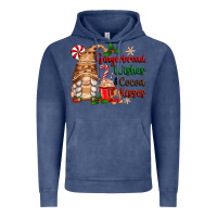 Vintage Denim gingerbread wishes and cocoa kisses Vintage Hoodie - Zillion Design Studio
