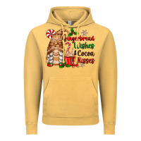 Vintage Mustard gingerbread wishes and cocoa kisses Vintage Hoodie - Zillion Design Studio
