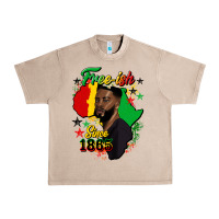 French Oak free ish since 1865 black man Urban Heavy Tee - HRA Design Shop