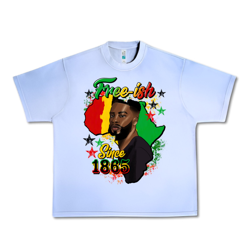 Free Ish Since 1865 Black Man Urban Heavy Tee by HRA Design Shop | Teevron