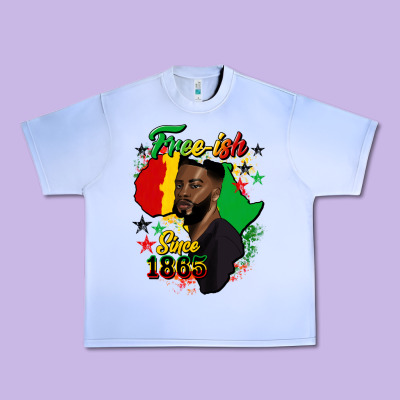Free Ish Since 1865 Black Man Urban Heavy Tee Designed By Hra Design Shop