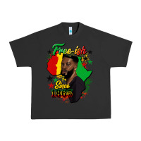 Pigment Black free ish since 1865 black man Urban Heavy Tee - HRA Design Shop