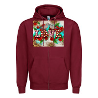 Burgundy love birds and love with ross Zipper Hoodie - AdoDesignShop