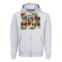 Heather Grey love birds and love with ross Zipper Hoodie - AdoDesignShop