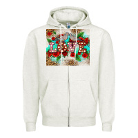 Oatmeal Heather love birds and love with ross Zipper Hoodie - AdoDesignShop