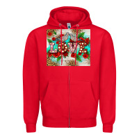 Red love birds and love with ross Zipper Hoodie - AdoDesignShop