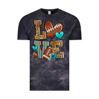 Cloud Black love american football Vintage Tee - Zillion Design Studio