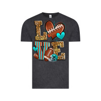 Vintage Black love american football Vintage Tee - Zillion Design Studio