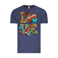 Vintage Denim love american football Vintage Tee - Zillion Design Studio