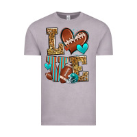 Vintage Zinc love american football Vintage Tee - Zillion Design Studio