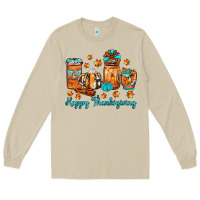 Mushroom happy thanksgiving coffee Long Sleeve Tee - JahusDesignShop