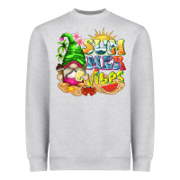 Heather Grey summer vibes gnome tbw Heavyweight Sweatshirt - texasbilliewilder