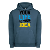 Pigment Midnight Navy YOUR LIFE YOUR IDEA V2 Urban Hoodie - Bettercallsaul