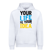 White YOUR LIFE YOUR IDEA V2 Urban Hoodie - Bettercallsaul