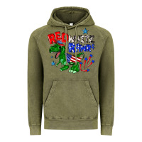 Vintage Olive red white rawr billie wilder Vintage Hoodie - texasbilliewilder