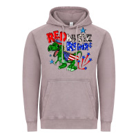 Vintage Zinc red white rawr billie wilder Vintage Hoodie - texasbilliewilder