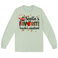 Matcha santa's favorite teacher assistant Long Sleeve Tee - AdoDesignShop