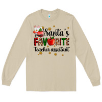 Mushroom santa's favorite teacher assistant Long Sleeve Tee - AdoDesignShop