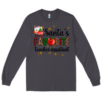 Smoke santa's favorite teacher assistant Long Sleeve Tee - AdoDesignShop