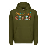 Army Green Western Beautiful Crazy Premium Hoodie - BundleAndBundleShop