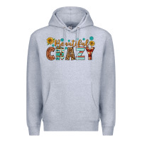 Heather Grey Western Beautiful Crazy Premium Hoodie - BundleAndBundleShop