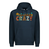 Navy Western Beautiful Crazy Premium Hoodie - BundleAndBundleShop