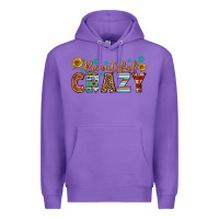Purple Western Beautiful Crazy Premium Hoodie - BundleAndBundleShop