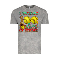 Cloud Rock i tackled 100 days of school softball Vintage Tee - Zillion Design Studio