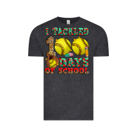 Vintage Black i tackled 100 days of school softball Vintage Tee - Zillion Design Studio