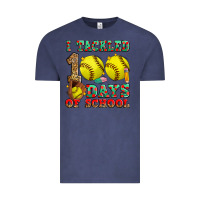 Vintage Denim i tackled 100 days of school softball Vintage Tee - Zillion Design Studio