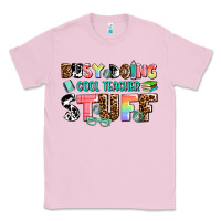 Bubblegum Pink busy doing cool teacher stuff Classic Tee - AdoDesignShop