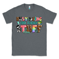 Charcoal Heather busy doing cool teacher stuff Classic Tee - AdoDesignShop