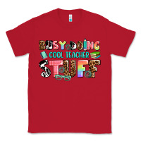 Red busy doing cool teacher stuff Classic Tee - AdoDesignShop