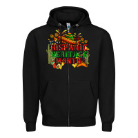 Black national hispanic heritage month Zipper Hoodie - BundleAndBundleShop