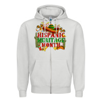 Dove Grey national hispanic heritage month Zipper Hoodie - BundleAndBundleShop