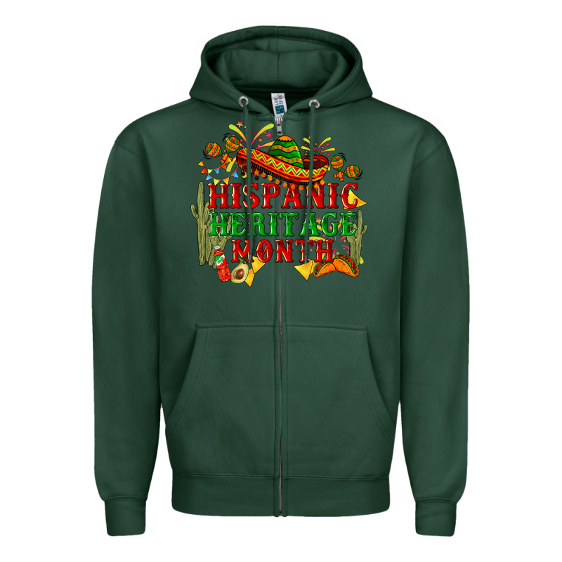 National Hispanic Heritage Month Zipper Hoodie by BundleAndBundleShop | Teevron