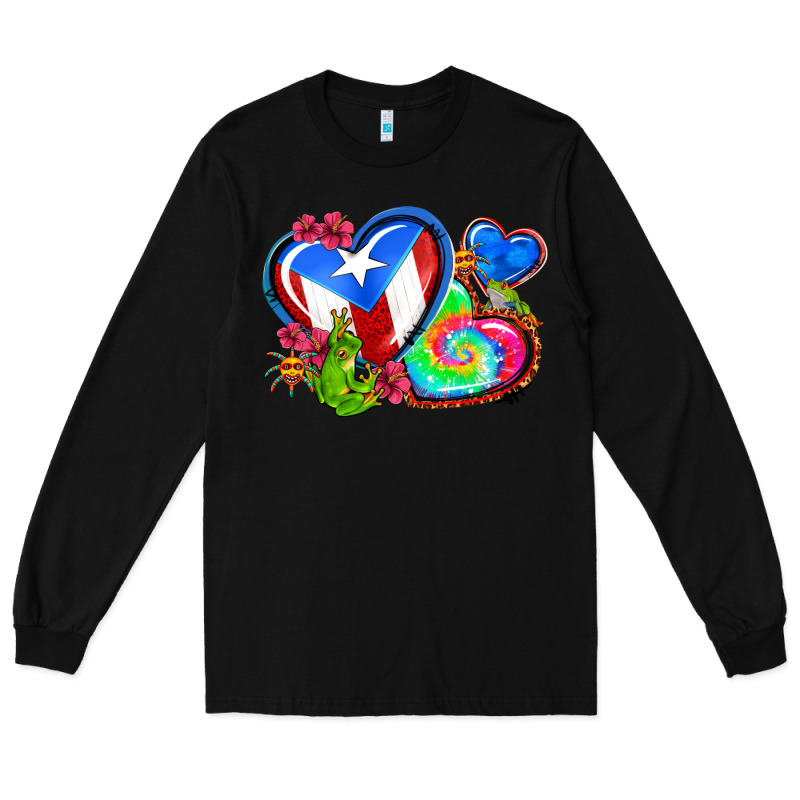 Western Leopard Puerto Rico   Hearts Long Sleeve Tee by AdoDesignShop | Teevron