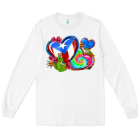 White western leopard puerto rico   hearts Long Sleeve Tee - AdoDesignShop