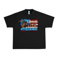 Black Long live freedom 4th of july Urban Heavy Tee - Neo Western