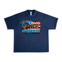 Navy Long live freedom 4th of july Urban Heavy Tee - Neo Western