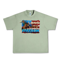 Oil Green Long live freedom 4th of july Urban Heavy Tee - Neo Western